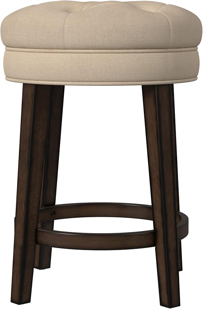 Hillsdale Krauss Backless Swivel Counter Stool, Charcoal Gray Finish - Image 11
