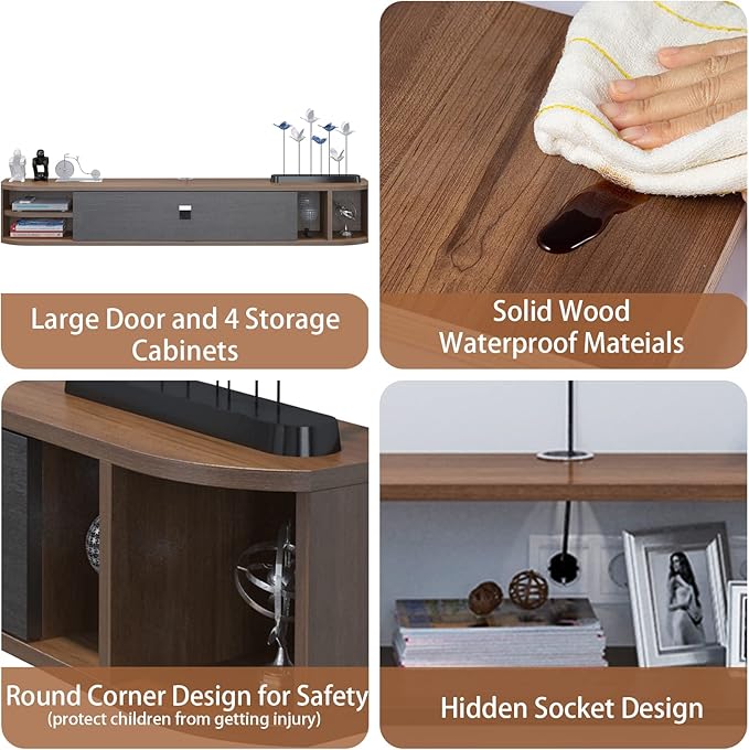 Pmnianhua Modern Floating TV Stand - Image 5
