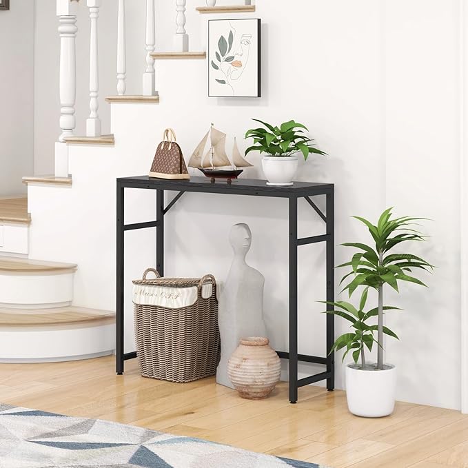 Narrow Console Table for Entryway, 29.5” Entryway Table - Image 2