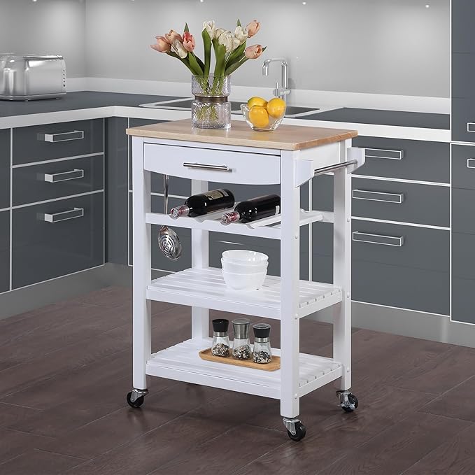 Convenience Concepts Ellaine 4 Tier Kitchen Cart - Image 7