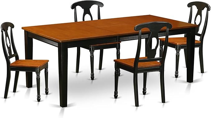 East West Furniture QUKE5-BCH-W 5 Piece Kitchen Table Set by EastWestFurniture