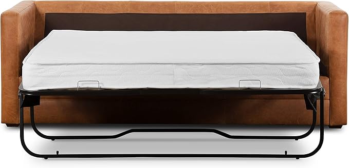 POLY & BARK Napa 82" Pull-Out Convertible Sleeper Sofa in Full-Grain - Image 5