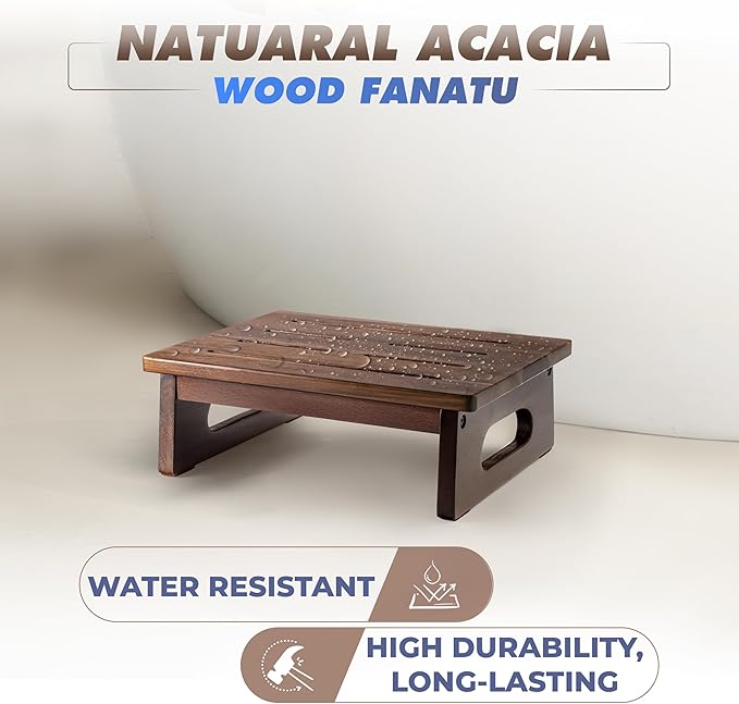 Wooden Step Stool, 5.3" One Step Stool - Image 3