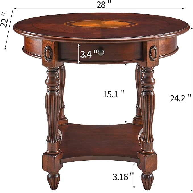 MODERION Solid Wood End Table - Image 3