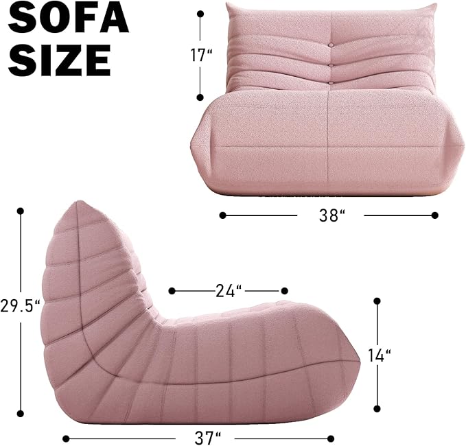 Bean Bag Chair, Fireside Chair Bean Bag Sofa Large Bean Bag Chair - Image 2