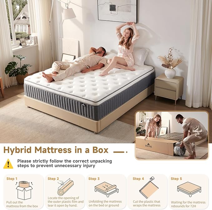 10 Inch Queen Size Hybrid Mattress - Image 6