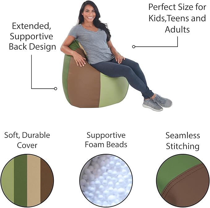 FDP SoftScape Dew Drop Bean Bag Chair - Image 4