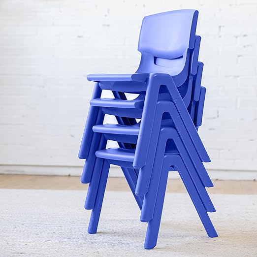 ECR4Kids 14in Plastic School Stack Chair, Classroom Furniture - Image 12