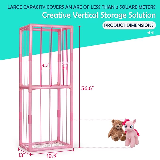 Stuffed Animal Zoo Storage Stuffed Animal Holder PVC Plush Storage Organizer - Image 6