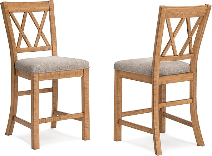 Signature Design by Ashley Havonplane Rustic Armless 25.63" Counter Height by SignatureDesignbyAshley
