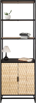 AC Pacific Bali Coastal Modern 6 Tier Bookshelf by ACPacific