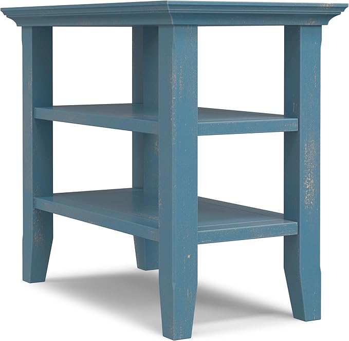 SIMPLIHOME Acadian 14-inch Wide Solid Wood Narrow End Table in Distressed - Image 6