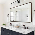 ANDY STAR Bronze Bathroom Mirror, 30x48 Inch Oil Rubbed Bronze Mirror Rounded by ANDYSTAR