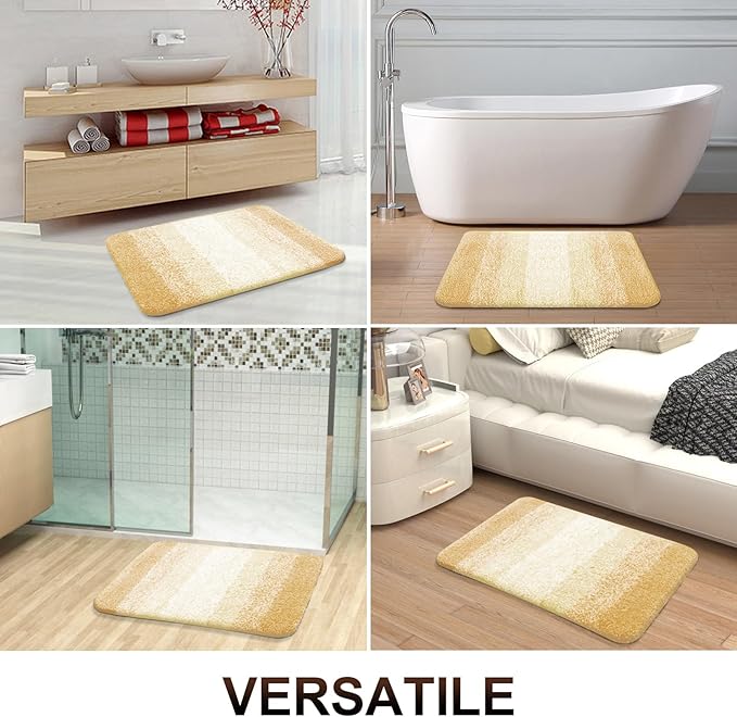 OLANLY Bathroom Rugs Mat 24x16, Extra Soft Absorbent Microfiber Bath Rugs - Image 6