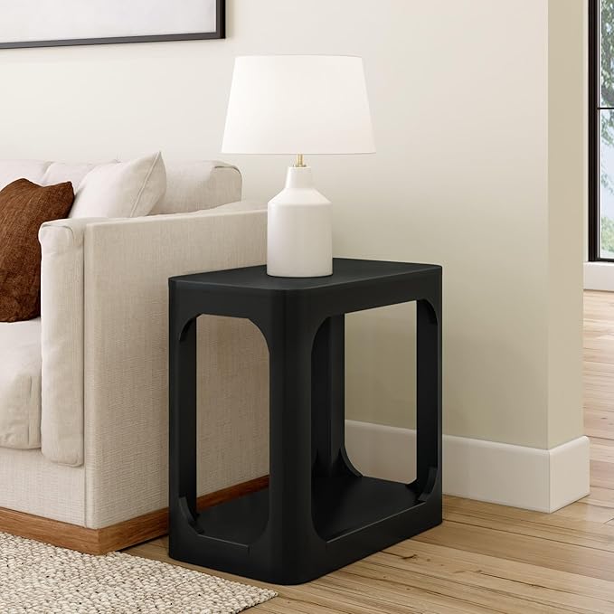 Plank+Beam Modern Rounded Rectangular Side Table by PlankBeam