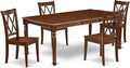 East West Furniture DOCL5-MAH-W 5 Piece Modern Dining Table Set Includes a by EastWestFurniture