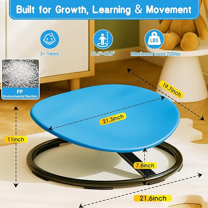 Spinning Chair for Autistic Kids, Sensory Chair for Kids Swivel Chair Training - Image 2