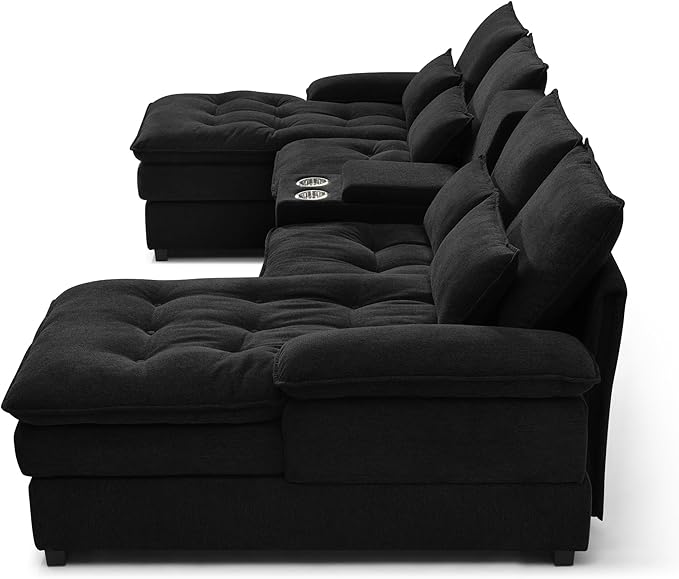 130" U-Shaped Sectional Sofa - Image 8