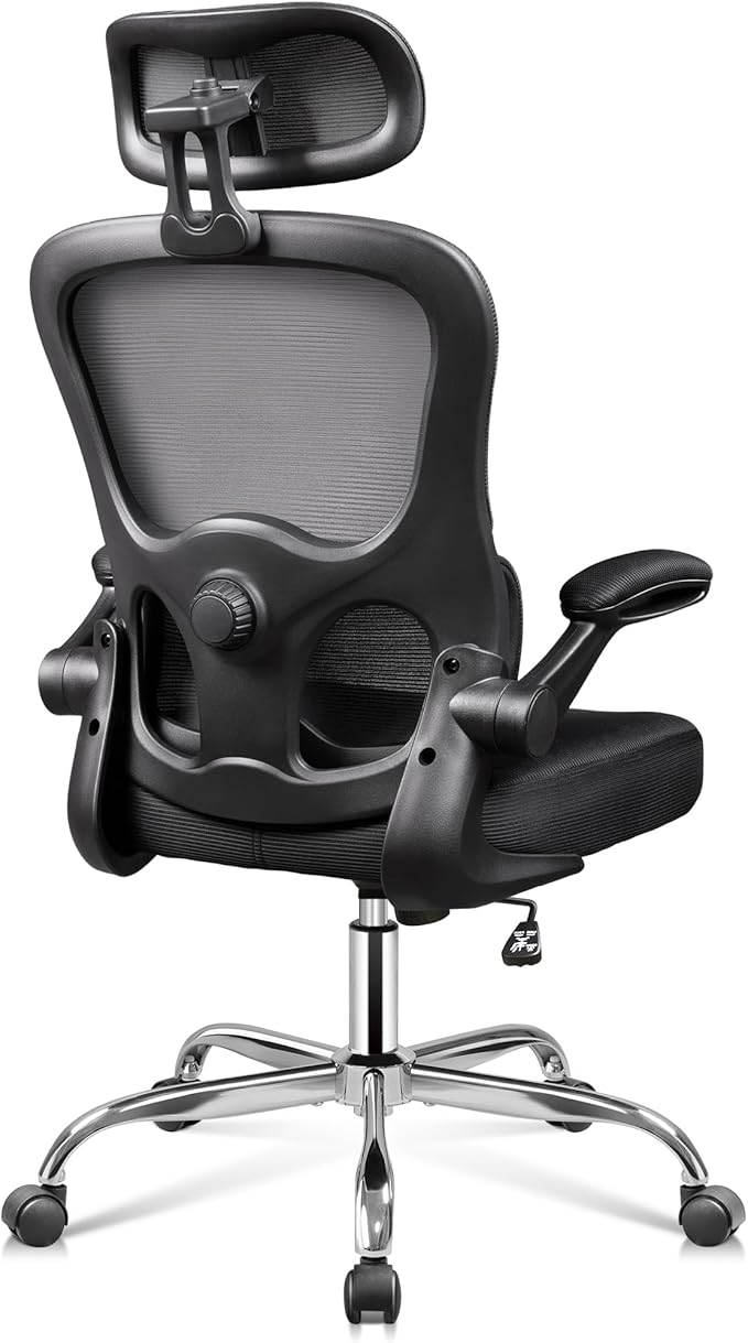 DEVAISE Office Chair, Breathable Black Mesh Elegance - Image 8