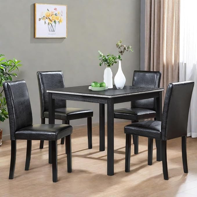 Dining Table Set for 4, 5-Piece Dining Room Table Set - Image 6