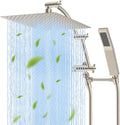 Hibbent All Metal 12'' Rainfall Shower Head, Dual Shower Head Combo, High by Hibbent