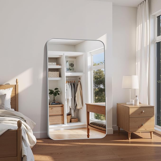 FORBATH 60x36 Inch Silver Bathroom Mirror - Image 2