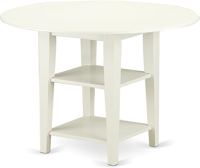 East West Furniture SUAD5-LWH-LC 5 Piece Dining Room Furniture Set Includes a - Image 5