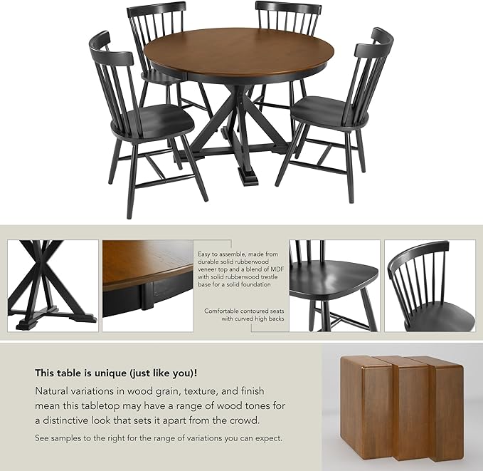 Bush Furniture Round Dining Table Set - Image 6