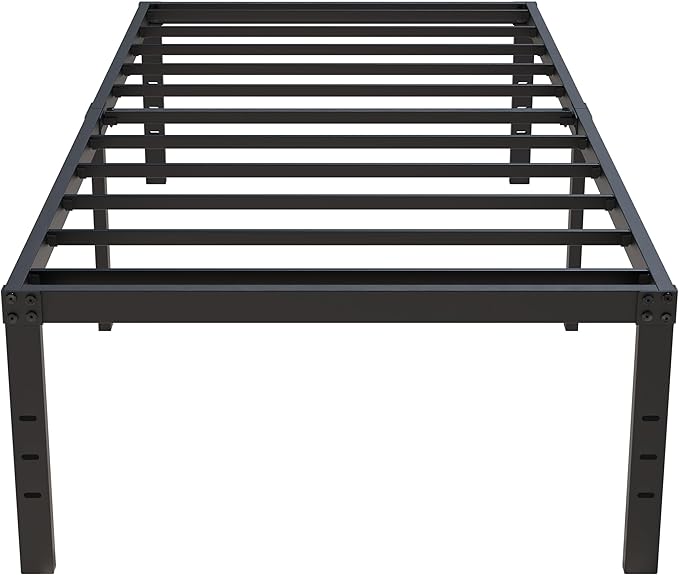 18 Inch Twin Bed Frames No Box Spring Need, Metal Platform Bed Frame Twin Size by Upcanso