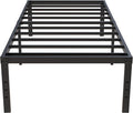 18 Inch Twin Bed Frames No Box Spring Need, Metal Platform Bed Frame Twin Size by Upcanso