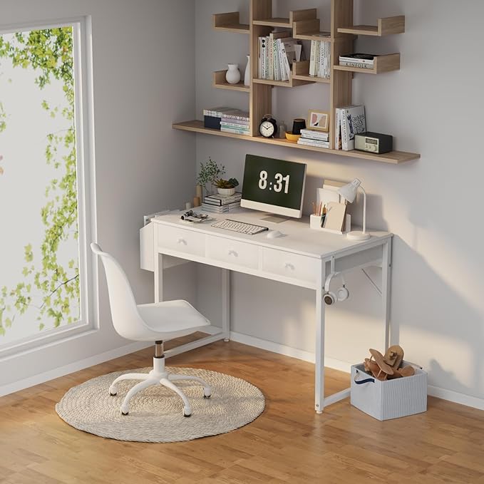 Lufeiya Small White Computer Desk - Image 2