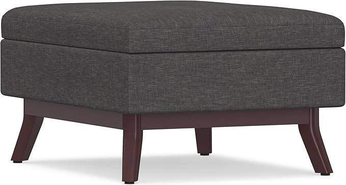 SIMPLIHOME Owen 34 inch Wide Mid Century Modern Rectangle Coffee Table Storage - Image 8