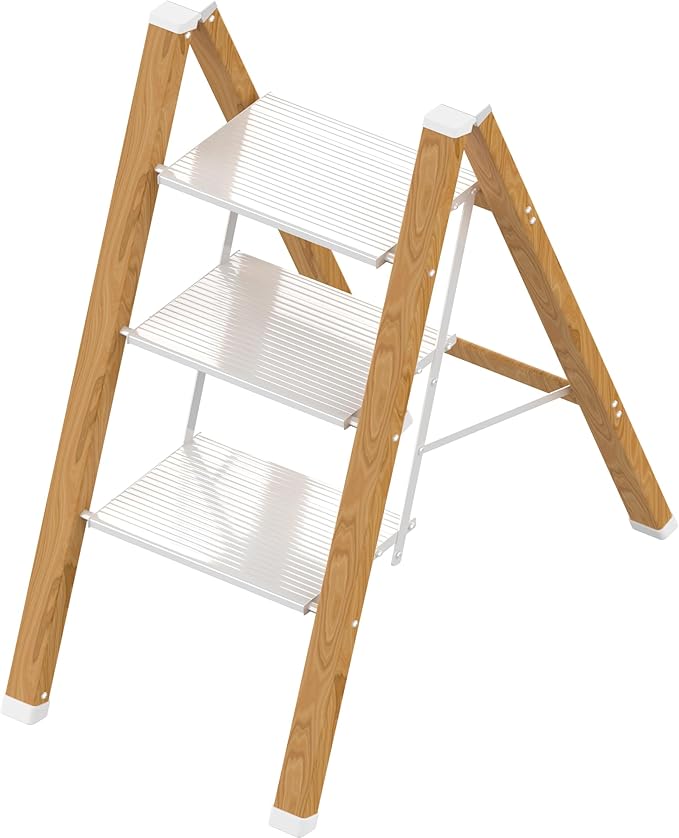 3 Step Ladder, Portable Step Ladder Folding, Lightweight Step Ladder by Takingstepsup