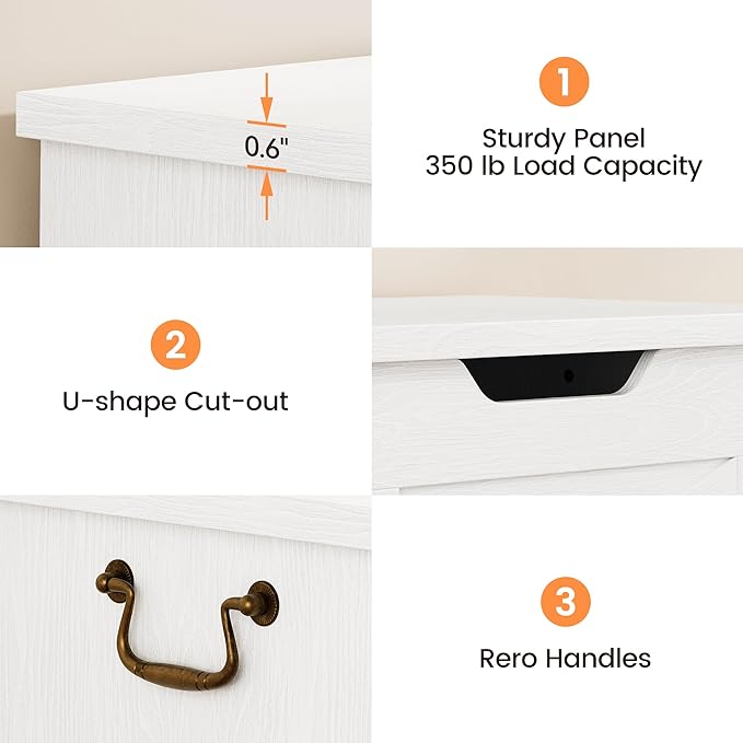 GarveeHome 39.4" Storage Chest, Toy Chest - Image 7