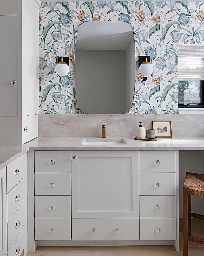 ANDY STAR Brushed Nickel Mirror, 24x32’’ Oval Mirror - Image 3