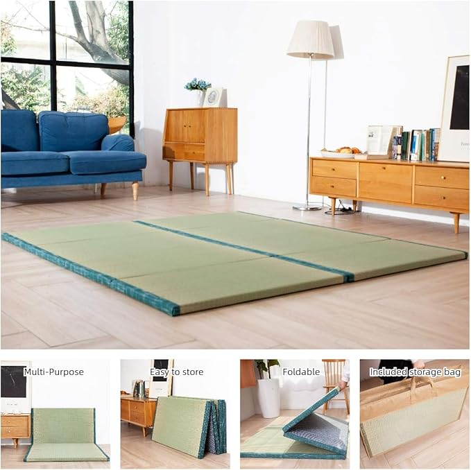 MustMat Japanese Floor Mattress Foldable Tatami Mats Folding Tatami Futon - Image 5
