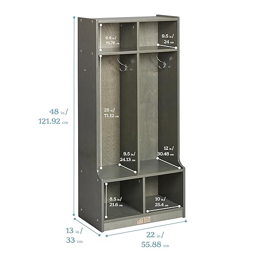 ECR4Kids 2-Section Coat Locker - Image 2
