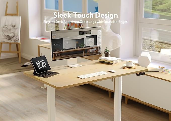 Claiks Electric Standing Desk, Adjustable Height Stand up Desk, 40x24 Inches - Image 5