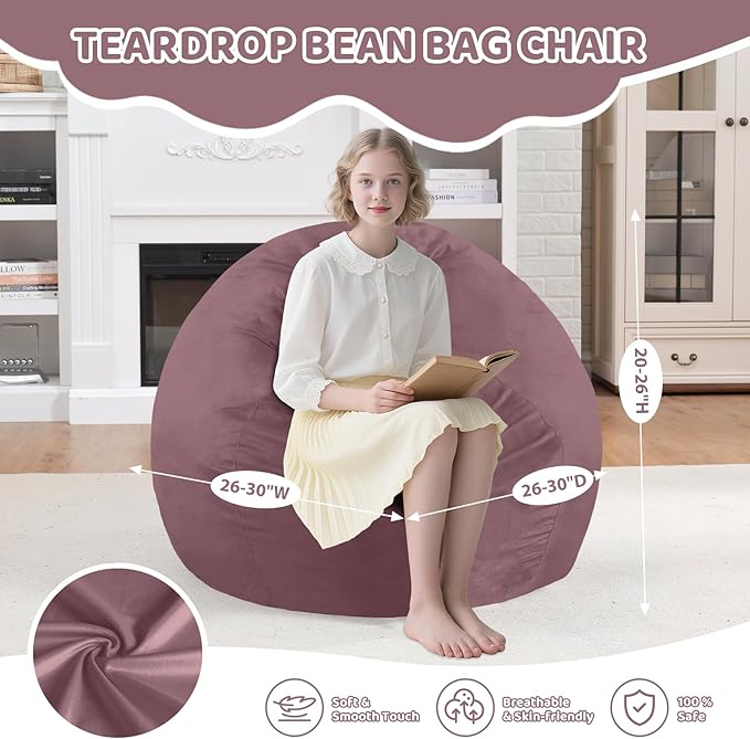 2FT Bean Bag Chair, Comfy Bean Bag Chairs - Image 2