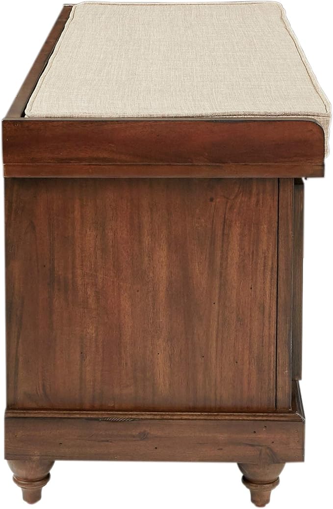 OSP Home Furnishings Dover Coastal Lift-Top Storage Bench - Image 5