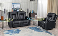 COMHOMA Living Room Furniture Set, Bonded Leather Loveseat Sofa by ComHoma