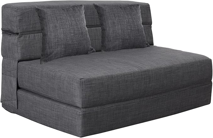 Queen Size Folding Sofa Couch Memory Foam by NIGOONE