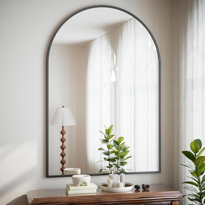 HARRITPURE 32"x48" Arched Bathroom Mirror by HARRITPUREHome