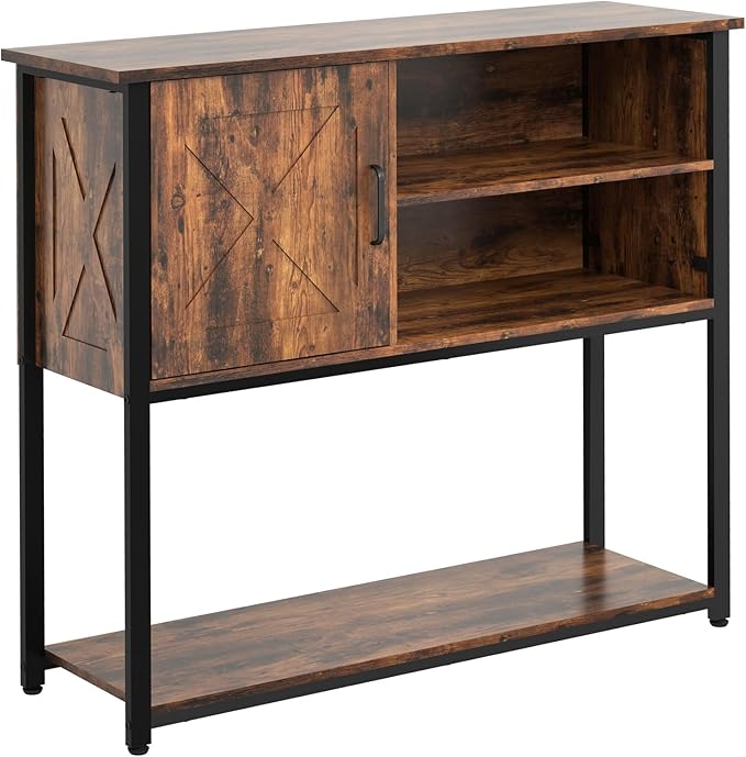 41" Console Table with Storage Shelf, Entryway Table with Storage, Behind Couch - Image 8