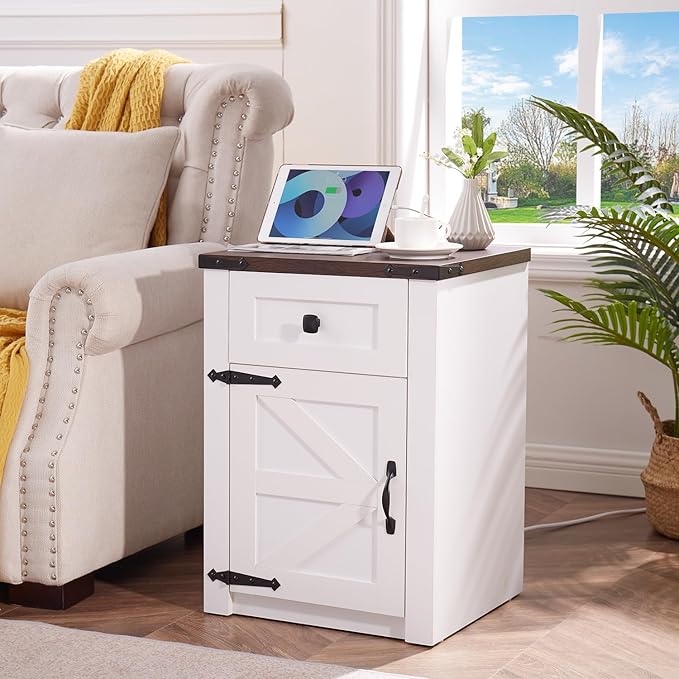 SOOWERY Nightstands Set of 2, Nightstand - Image 8
