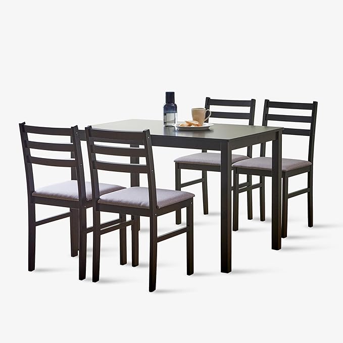 Livinia Seattle 5-Piece Wooden Dining Table Set by Livinia