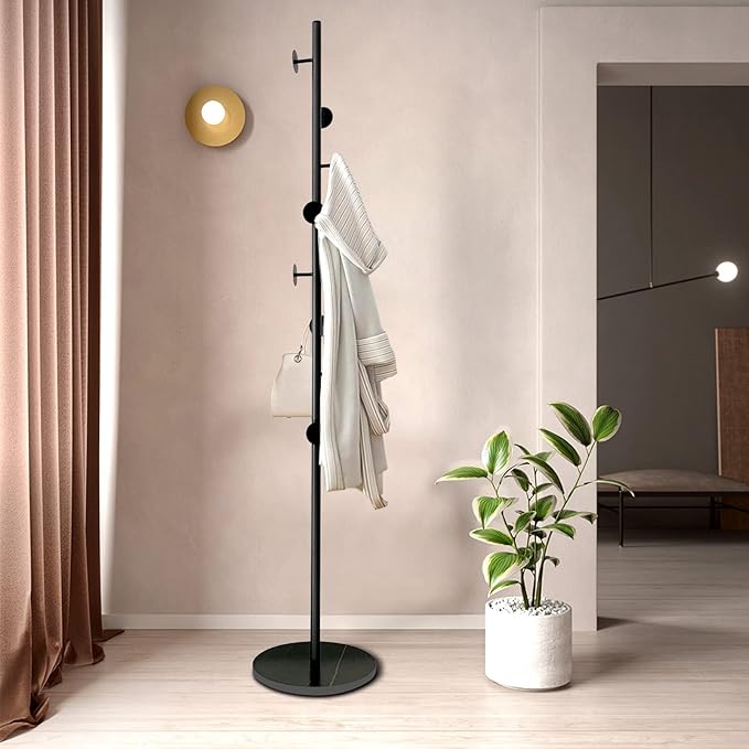 Coat Tree Freestanding, Metal Coat Rack Tree - Image 3