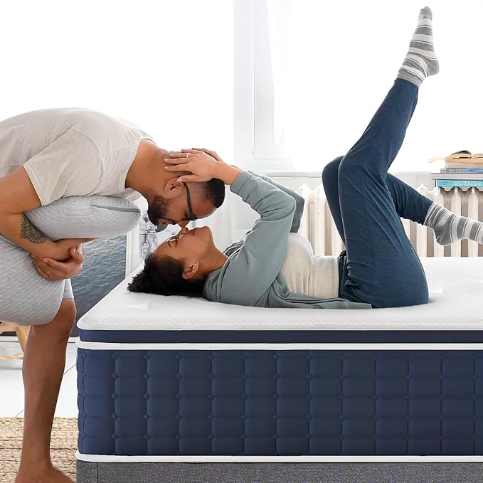 Coolvie Full Size Mattress 14 Inch, Hybrid Soft Medium Plush Mattress - Image 2