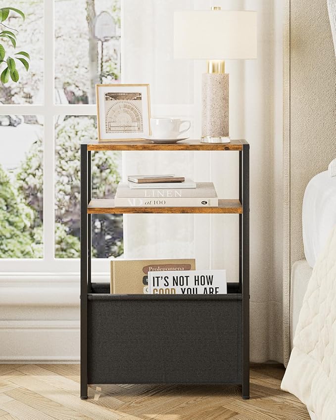 Narrow Side Table End Table, 3-Tier Side Table - Image 5
