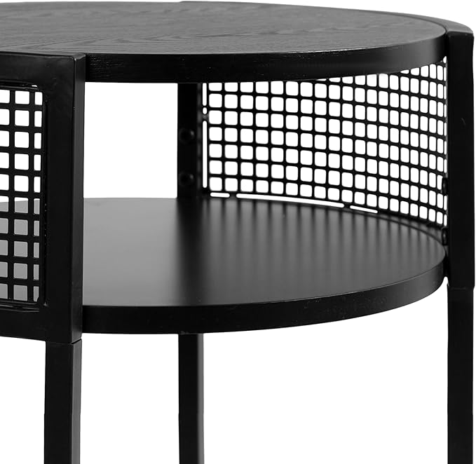 Kate and Laurel Urso Modern Tiered Round Side Table, Transitional Two-Tier - Image 9